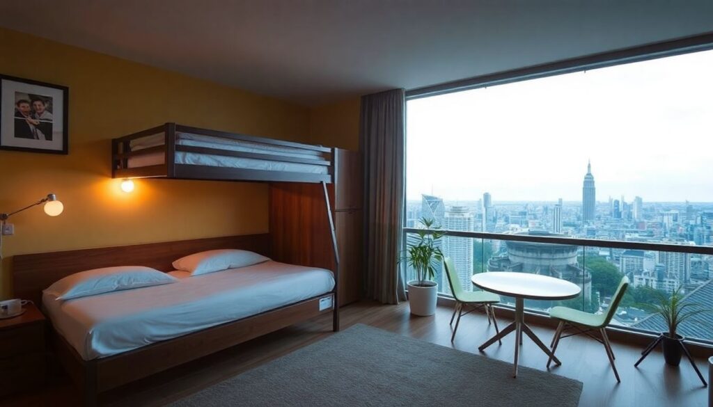 хостелы - иллюстрация