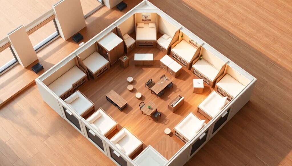 хостелы - иллюстрация