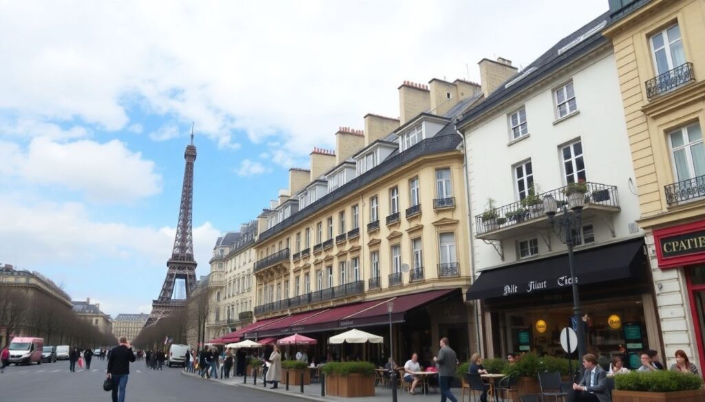 которые совершают туристы в Париже - иллюстрация