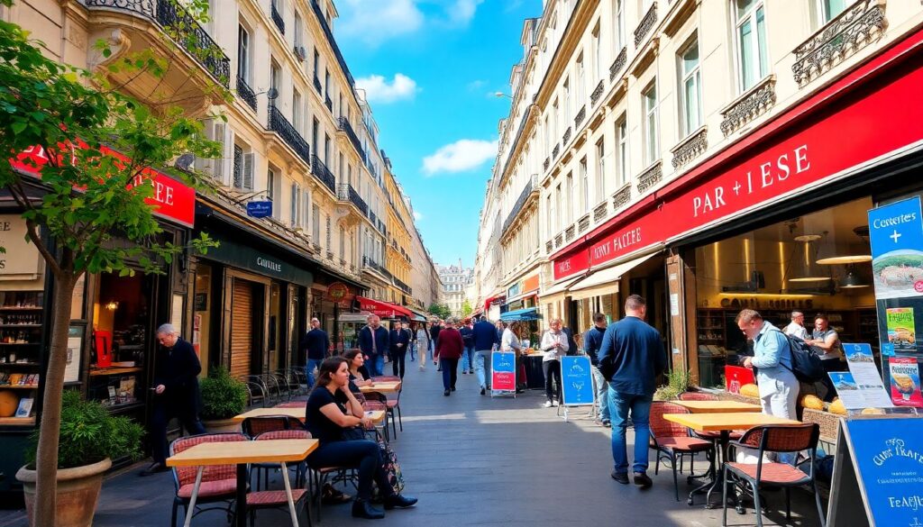 которые совершают туристы в Париже - иллюстрация