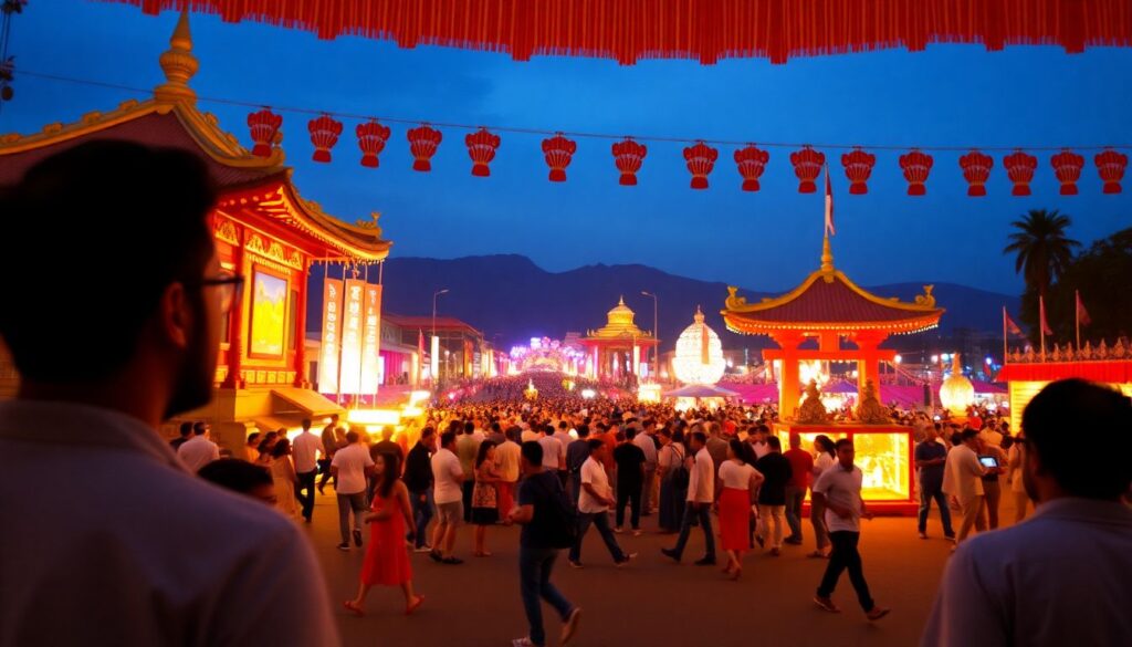 Фестивали мира - иллюстрация