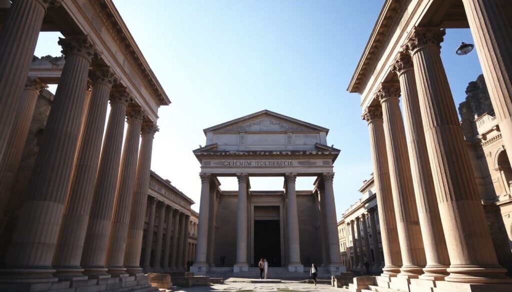 Древний Рим: прогулка по руинам Форума и Колизея - иллюстрация