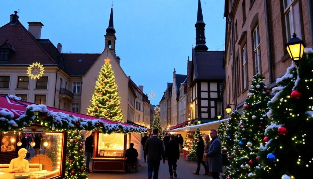 Лучшие города для рождественских ярмарок в Европе - иллюстрация
