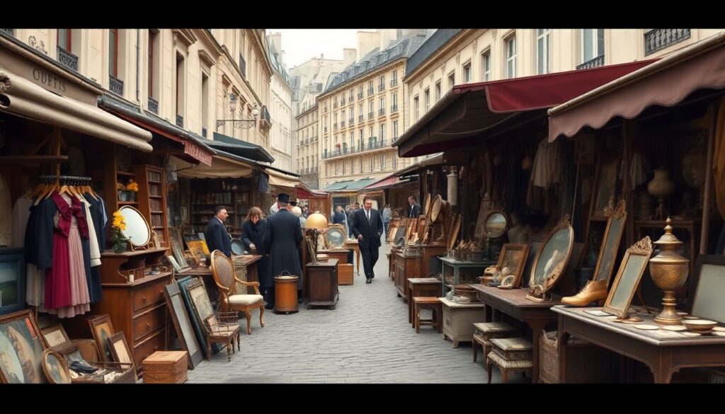 Лучшие блошиные рынки Парижа - иллюстрация