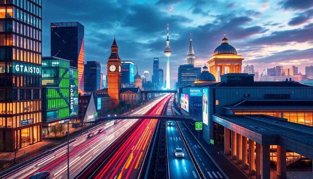 Лондона и Берлина - иллюстрация