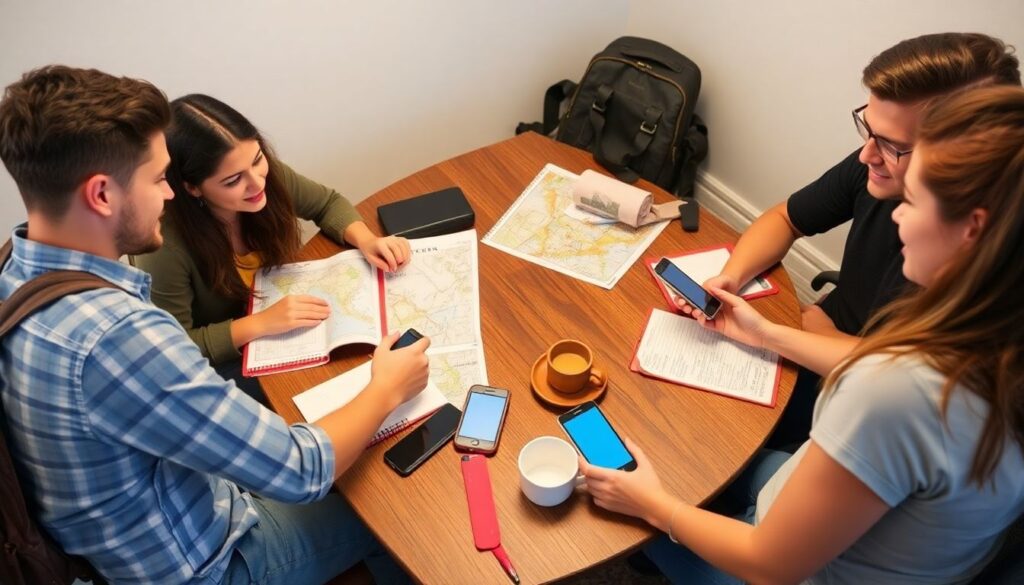 Как не поссориться с друзьями в совместной поездке - иллюстрация