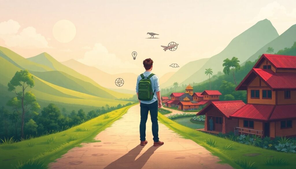 Как сделать путешествие более осознанным и глубоким - иллюстрация