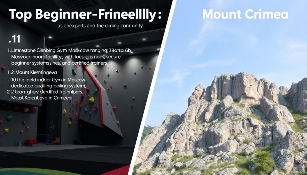 Лучшие места для скалолазания для начинающих - иллюстрация