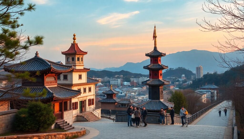 Путешествие в Южную Корею: от Сеула до Пусана - иллюстрация