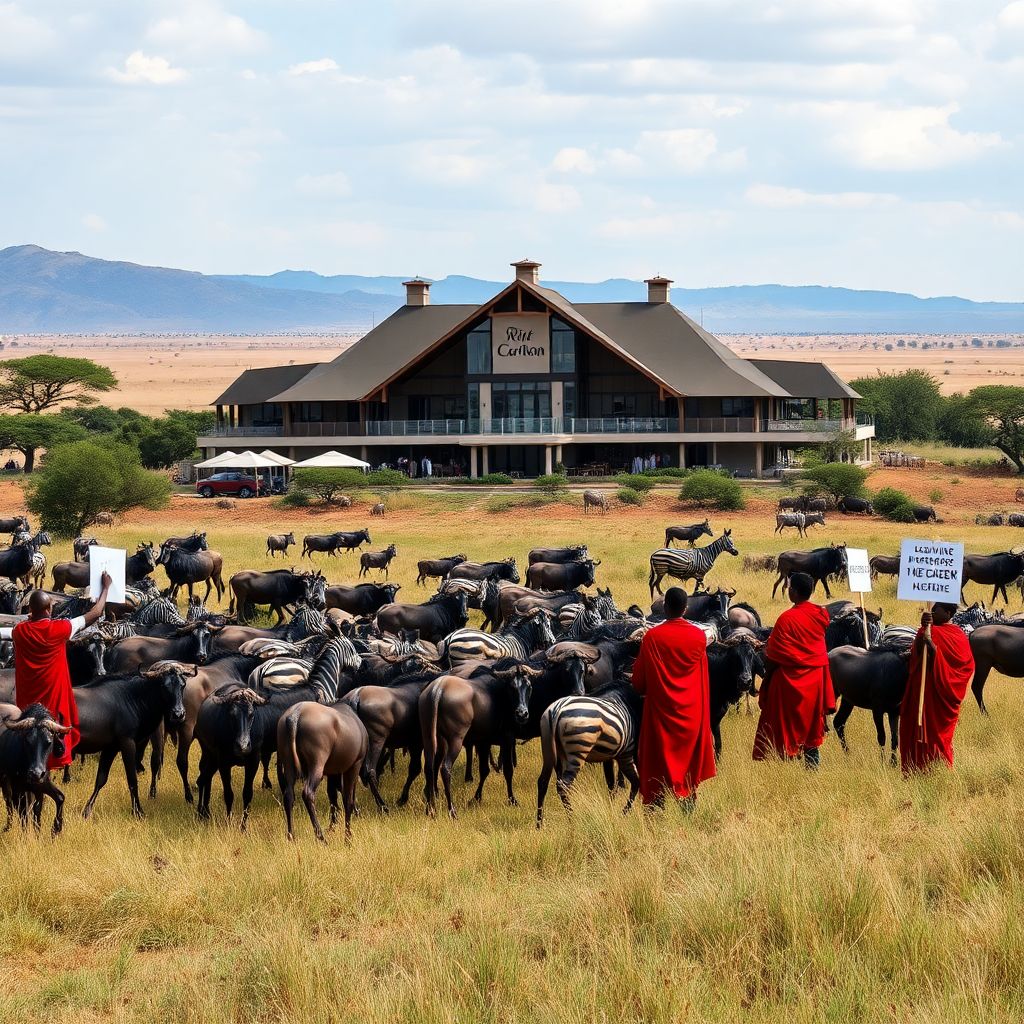 Ritz-carlton в Кении обвиняют в нарушении миграции животных и подрыве экосистемы