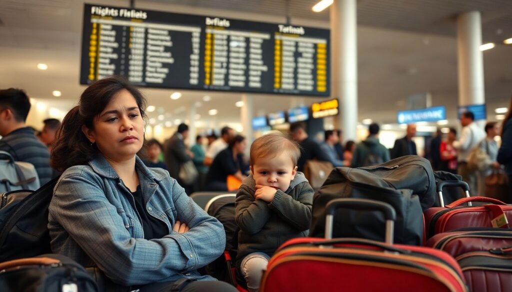 Как путешествовать с маленьким ребенком на самолете - иллюстрация