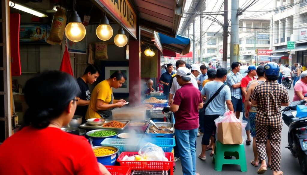 Искусство уличной еды: гид по рынкам Бангкока - иллюстрация