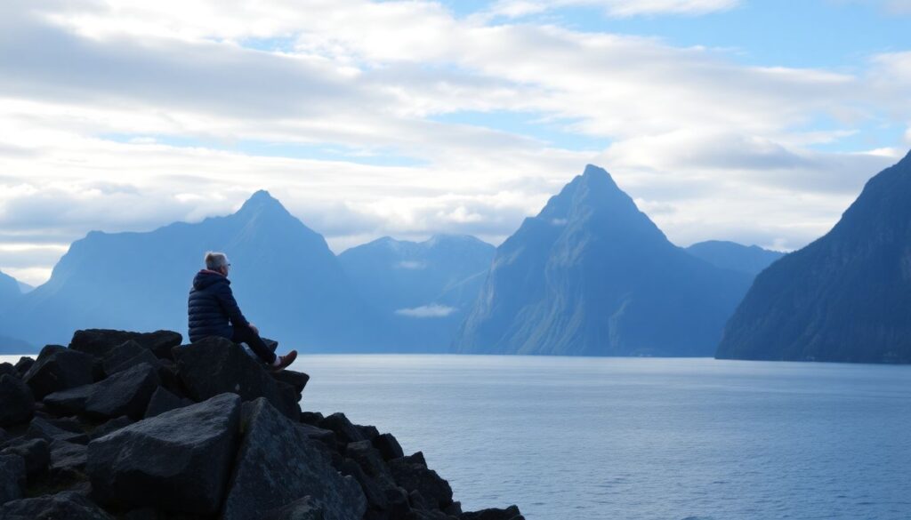 Фьорды Новой Зеландии: Милфорд-Саунд и Даутфул-Саунд - иллюстрация