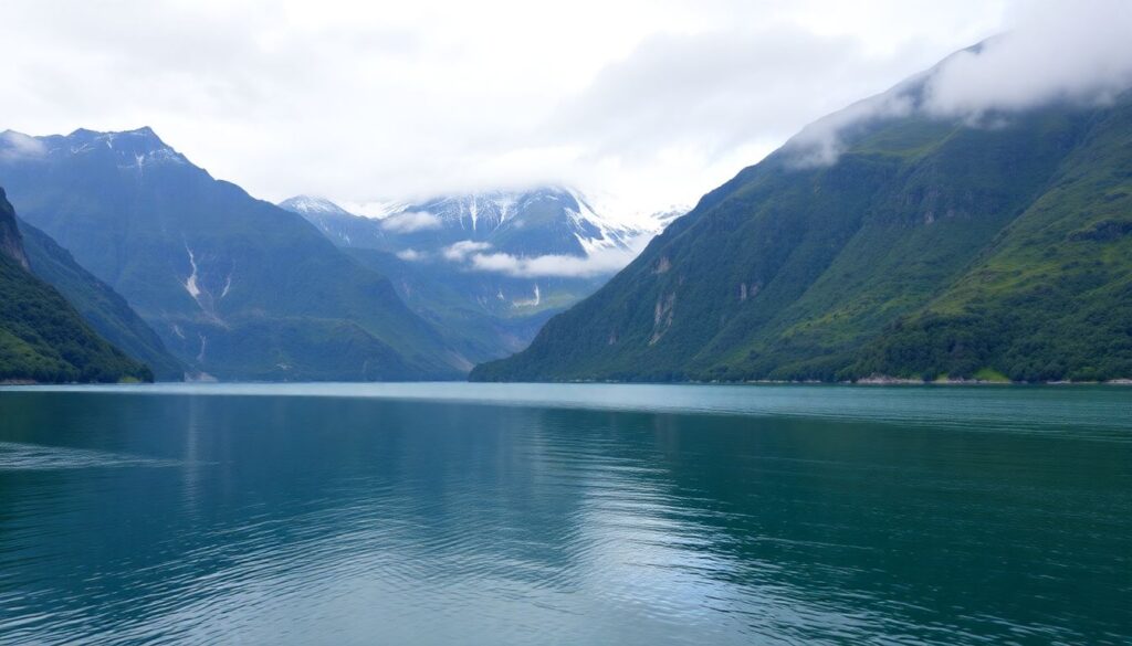 Фьорды Новой Зеландии: Милфорд-Саунд и Даутфул-Саунд - иллюстрация