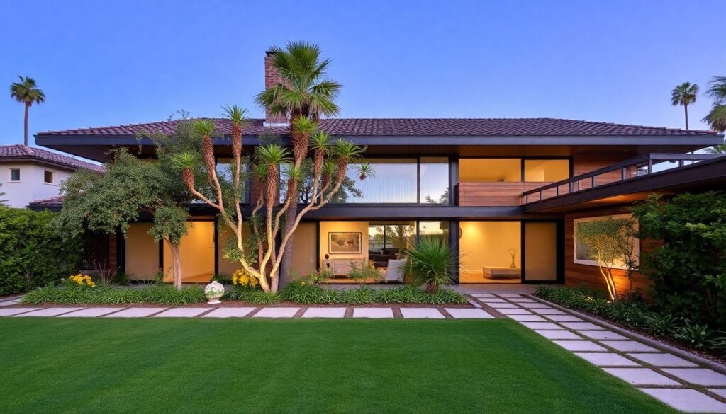 сады и голливудские пейзажи - иллюстрация