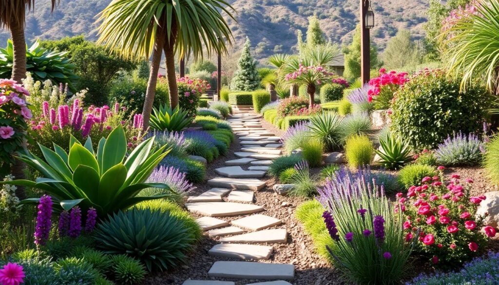 сады и голливудские пейзажи - иллюстрация