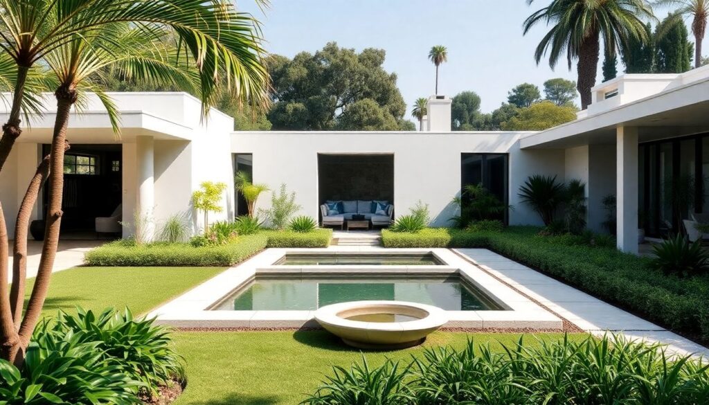 сады и голливудские пейзажи - иллюстрация