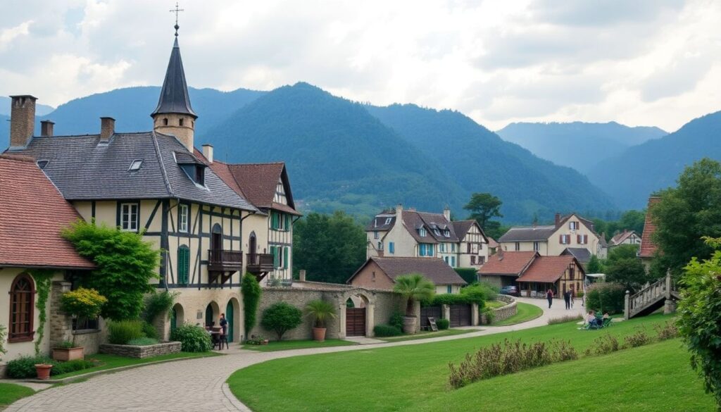 Самые красивые деревни Франции - иллюстрация