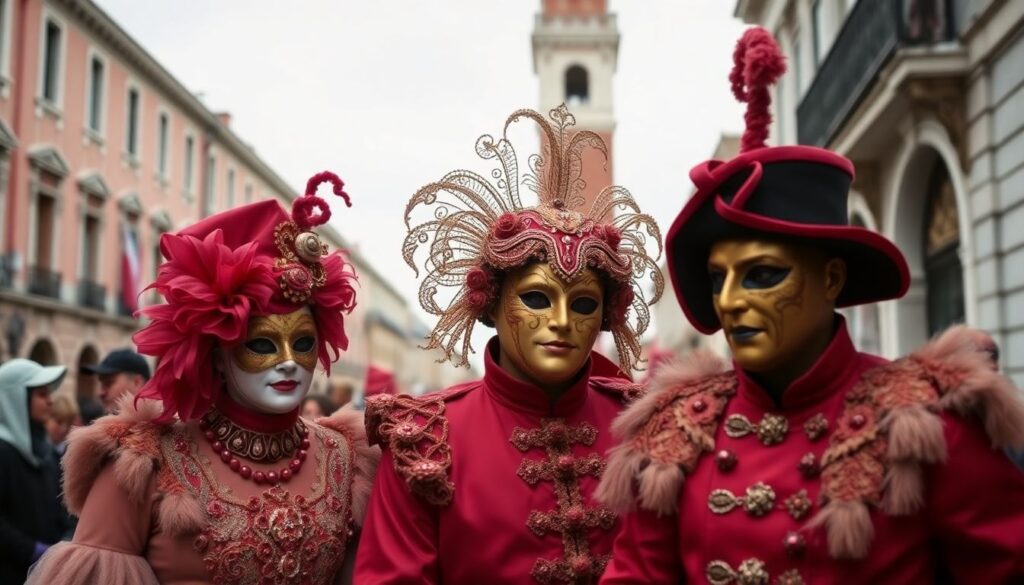 История Венецианского карнавала: маски и традиции - иллюстрация
