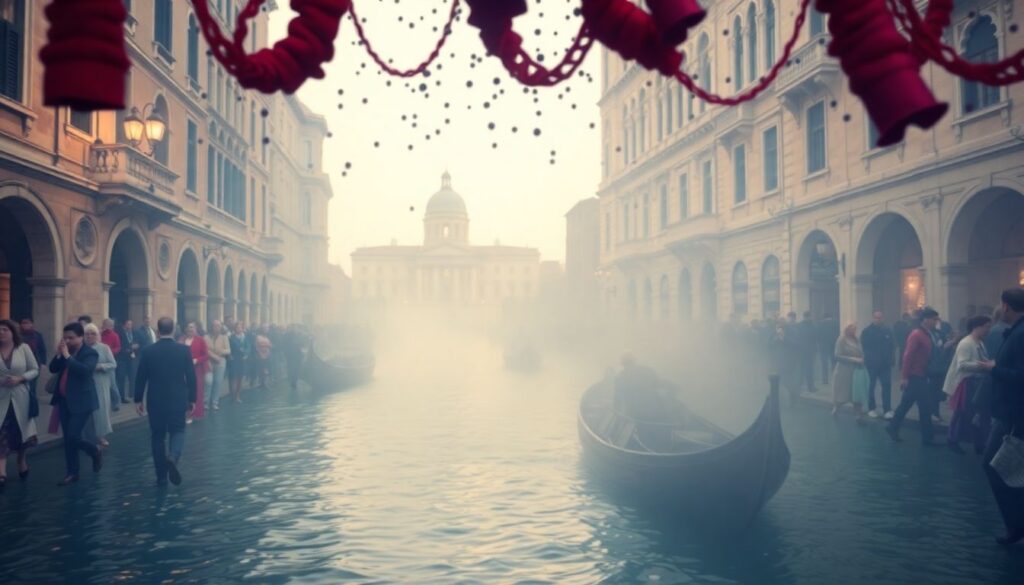 История Венецианского карнавала: маски и традиции - иллюстрация