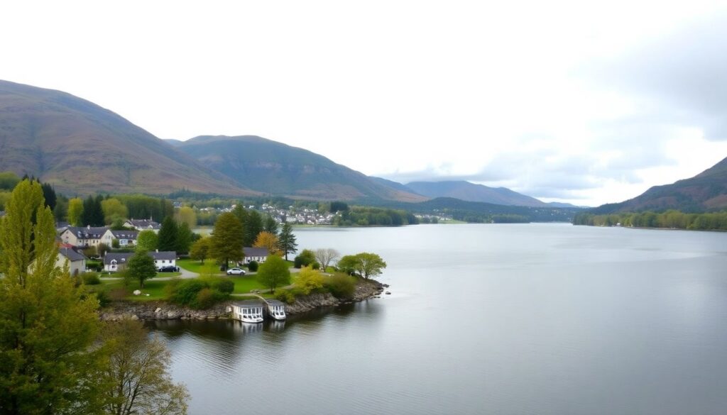 Путешествие по Шотландии: озера - иллюстрация