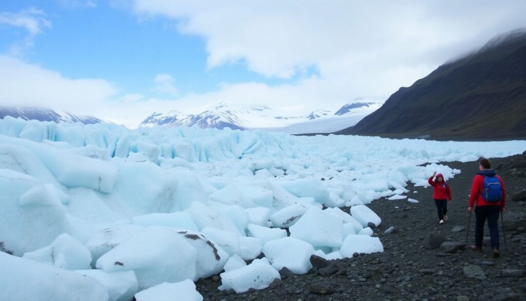 Ледники Исландии: ледяные пещеры и походы по леднику - иллюстрация