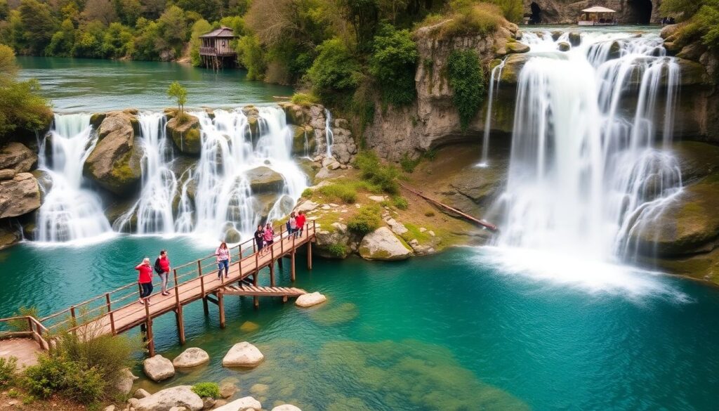 Самые красивые национальные парки Хорватии: Плитвицкие озера и Крка - иллюстрация