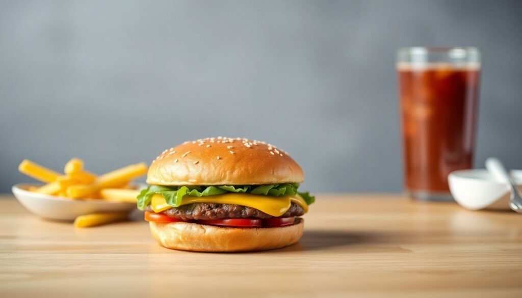 не питаясь фастфудом - иллюстрация