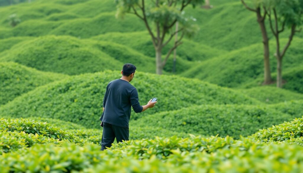 Путешествие на Шри-Ланку: чайные плантации - иллюстрация