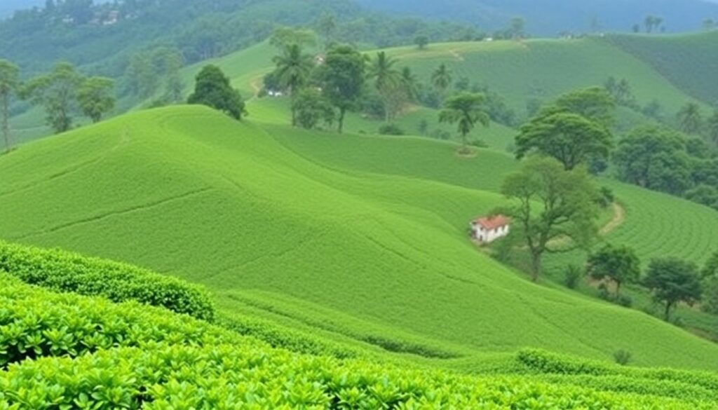 Путешествие на Шри-Ланку: чайные плантации - иллюстрация