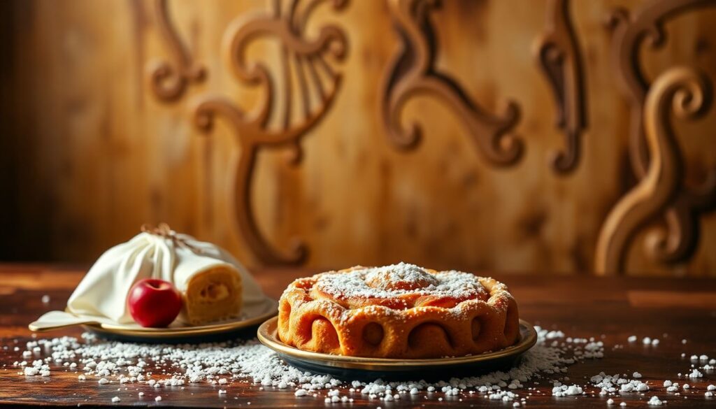 опера и яблочный штрудель - иллюстрация