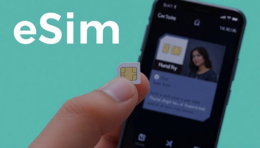 e-sim - иллюстрация