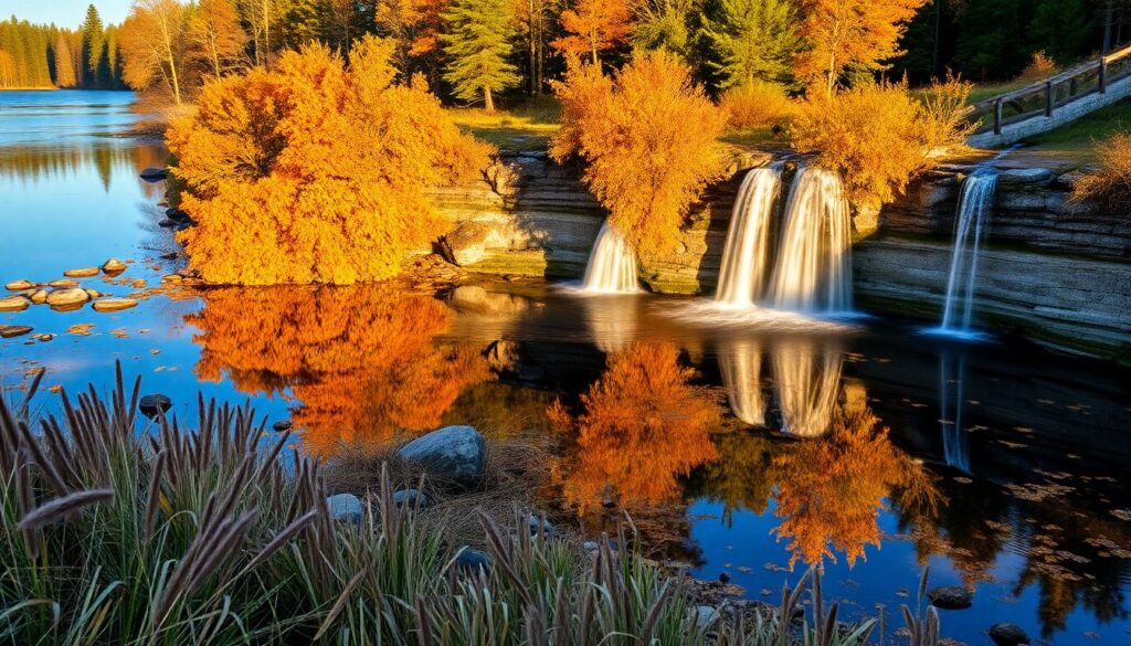 Самые красивые осенние пейзажи: куда поехать в октябре - иллюстрация