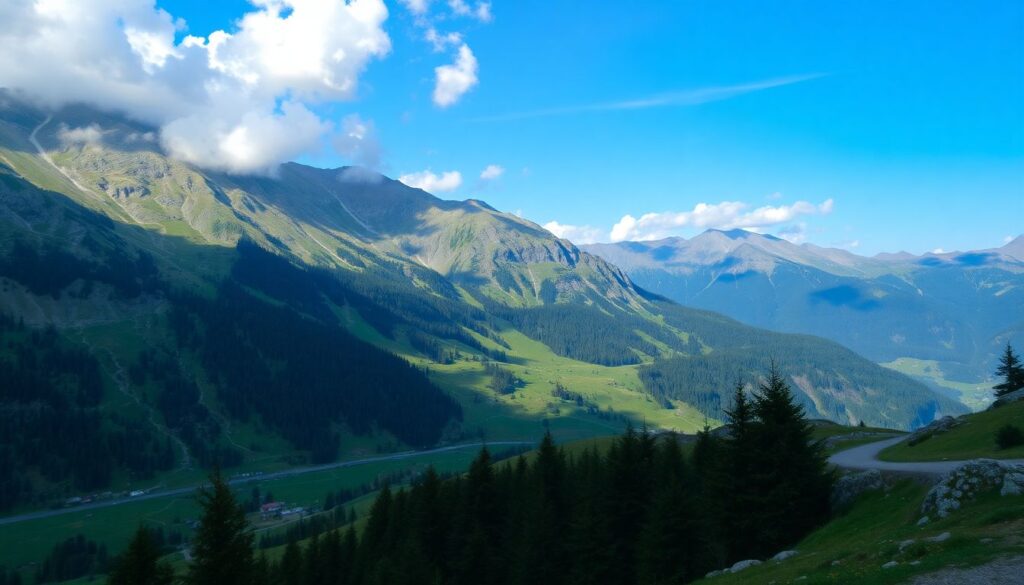 Путешествие по Трансфэгэрашскому шоссе в Румынии - иллюстрация