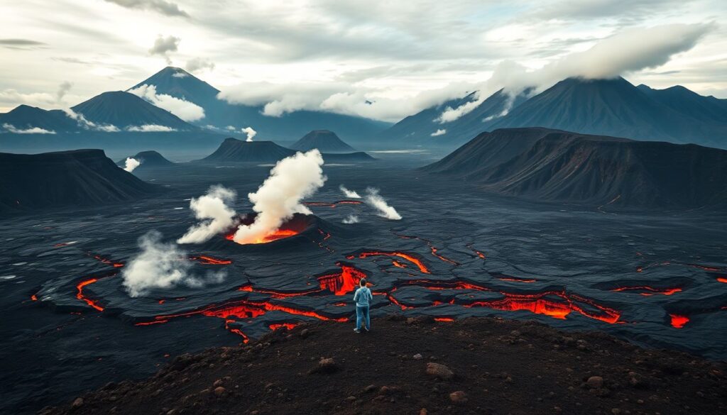 Самые впечатляющие вулканические ландшафты - иллюстрация