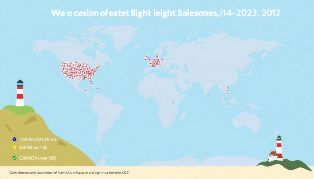 Самые красивые маяки мира - иллюстрация