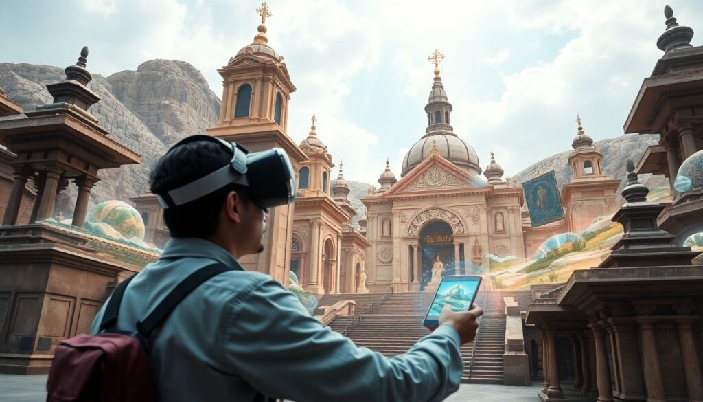 Путешествие по святым местам Иерусалима - иллюстрация