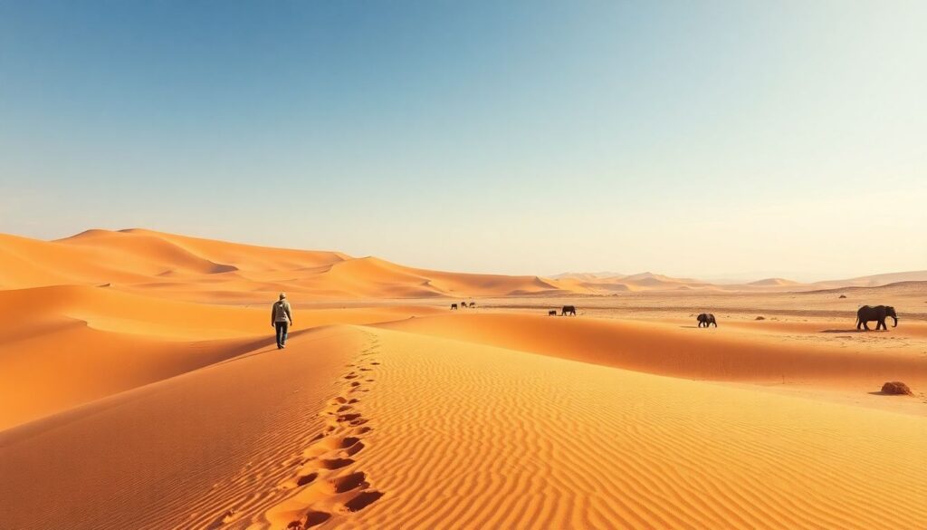 Путешествие в Намибию: пустыня - иллюстрация