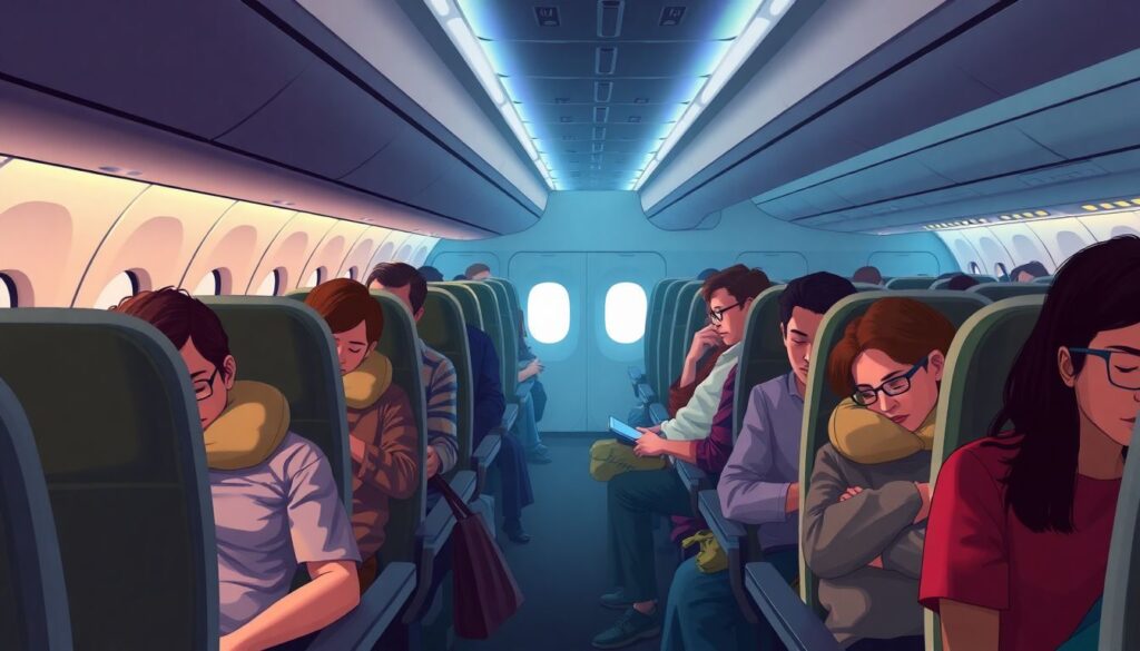 Как научиться спать в самолете в эконом-классе - иллюстрация