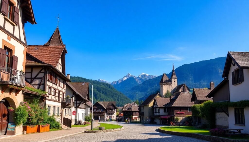 Самые живописные деревни Швейцарии - иллюстрация