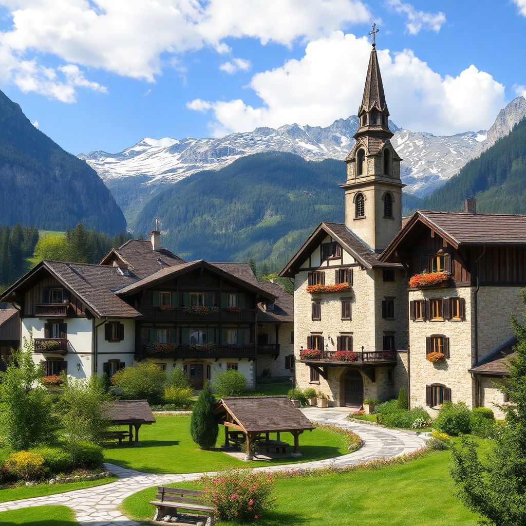 Живописные деревни Швейцарии с красивыми пейзажами и атмосферой уюта