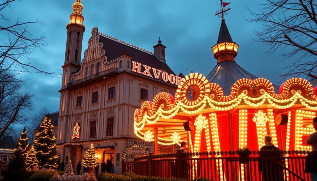 Тиволи и хюгге - иллюстрация