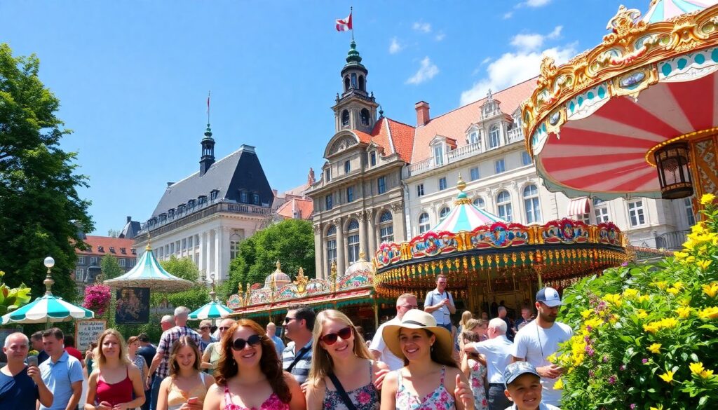 Тиволи и хюгге - иллюстрация