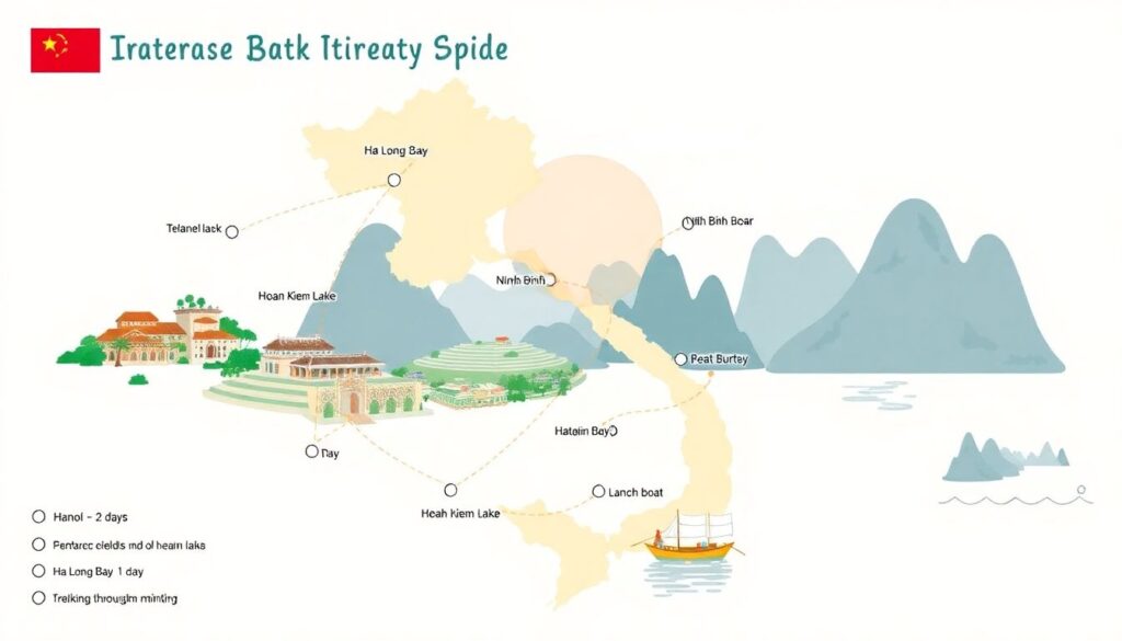Путешествие по Вьетнаму с севера на юг: готовый маршрут - иллюстрация