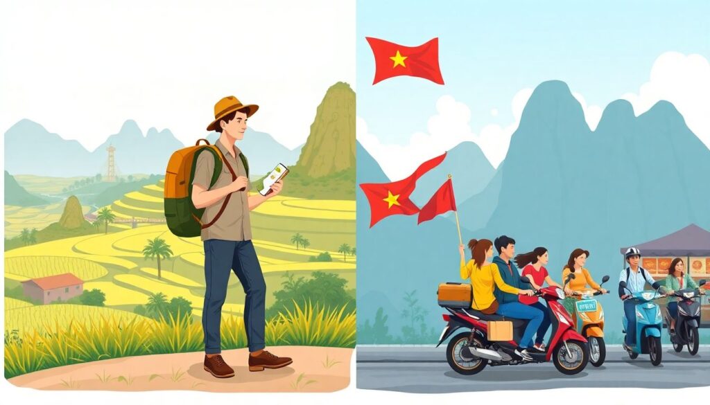 Путешествие по Вьетнаму с севера на юг: готовый маршрут - иллюстрация