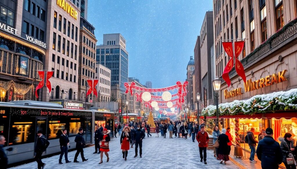 Лучшие города для празднования Нового года - иллюстрация