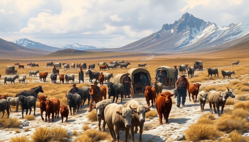 История освоения Дикого Запада: путешествие по США - иллюстрация