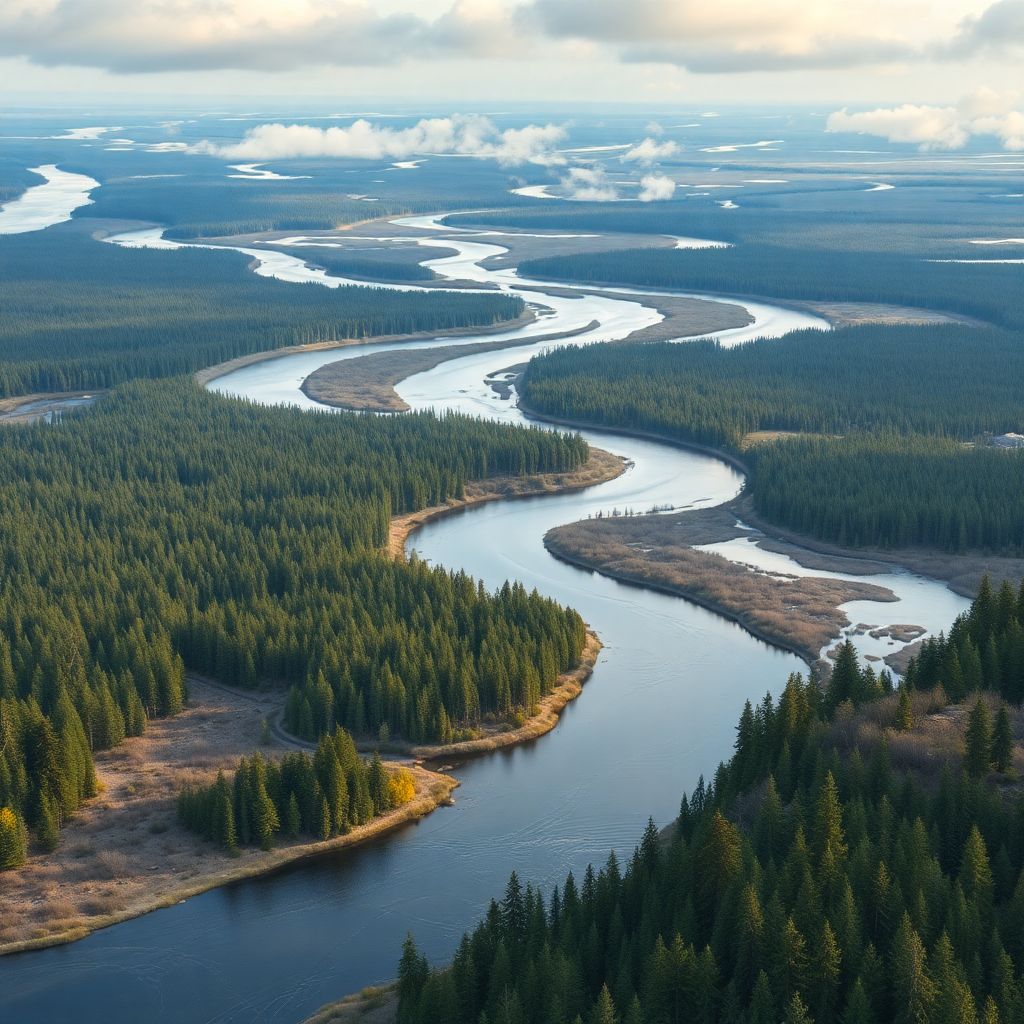 Северные реки и тайга России: экосистема, нуждающаяся в защите и устойчивом развитии