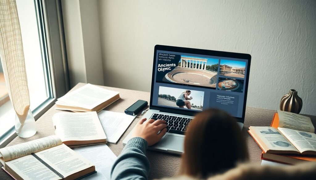 История Олимпийских игр: путешествие в Древнюю Грецию - иллюстрация