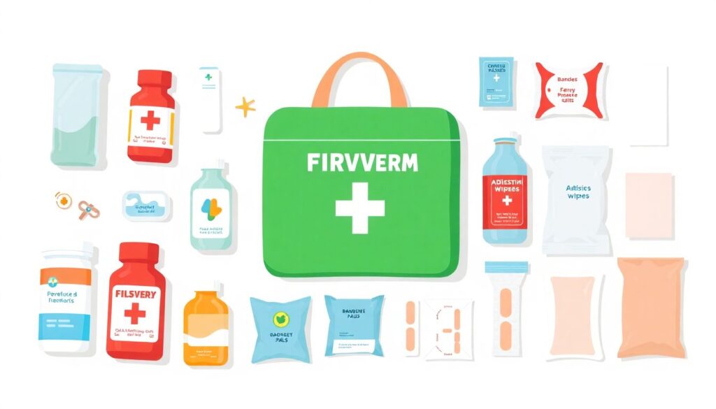 Как правильно собирать аптечку для ребенка в путешествие - иллюстрация